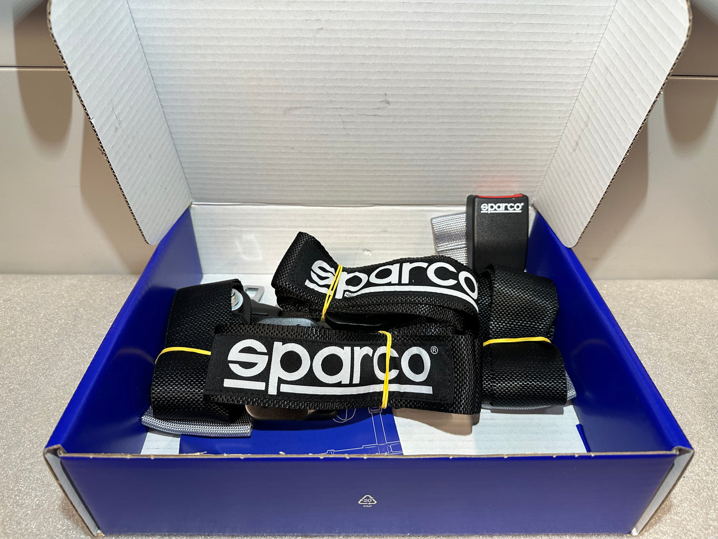 4-Punkt-Gurt Sparco Schwarz ECE