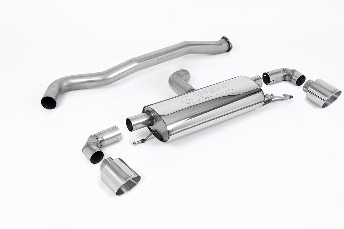 Milltek exhaust system without TÜV (non resonated) suitable for Toyota GR Yaris