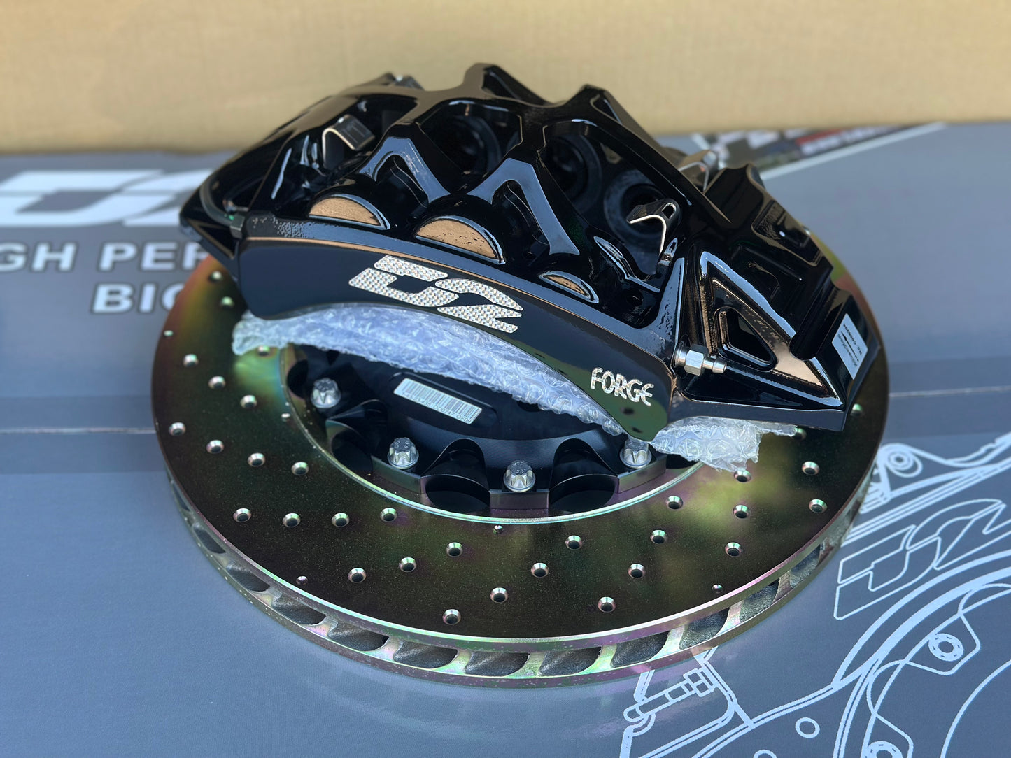 D2 Racing 6-Kolben 356mm Bremsanlage Vorderachse für Nissan Skyline R32 R33 R34