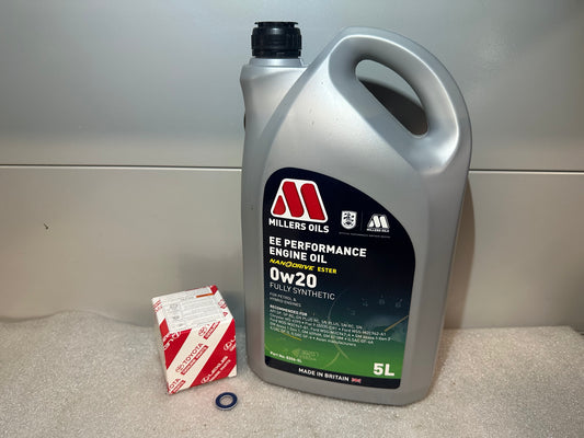 Toyota GR Yaris Millers Engine Oil 0W20 Oil Change Kit