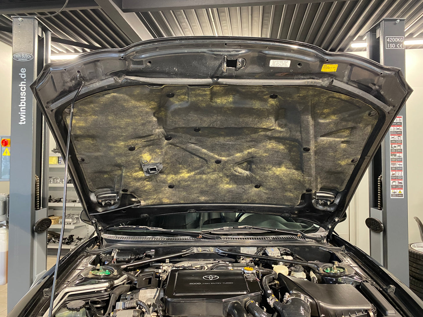 Carbon Dämmmatte Geräuschschutz Motorhaube Toyota Celica ST205 GT4 GT FOUR