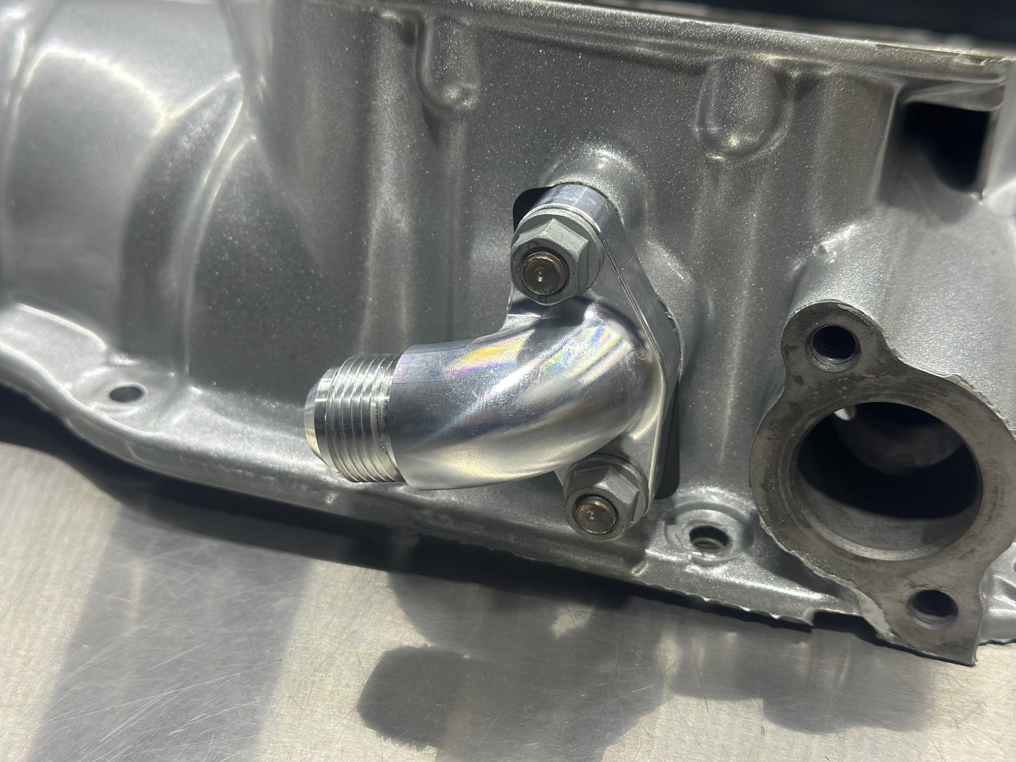 Turbo Ölrücklauf Flange Dash10 Billet Aluminium Toyota Celica ST205 GT4 GT FOUR MR2 SW20 Turbo 3SGTE GEN3