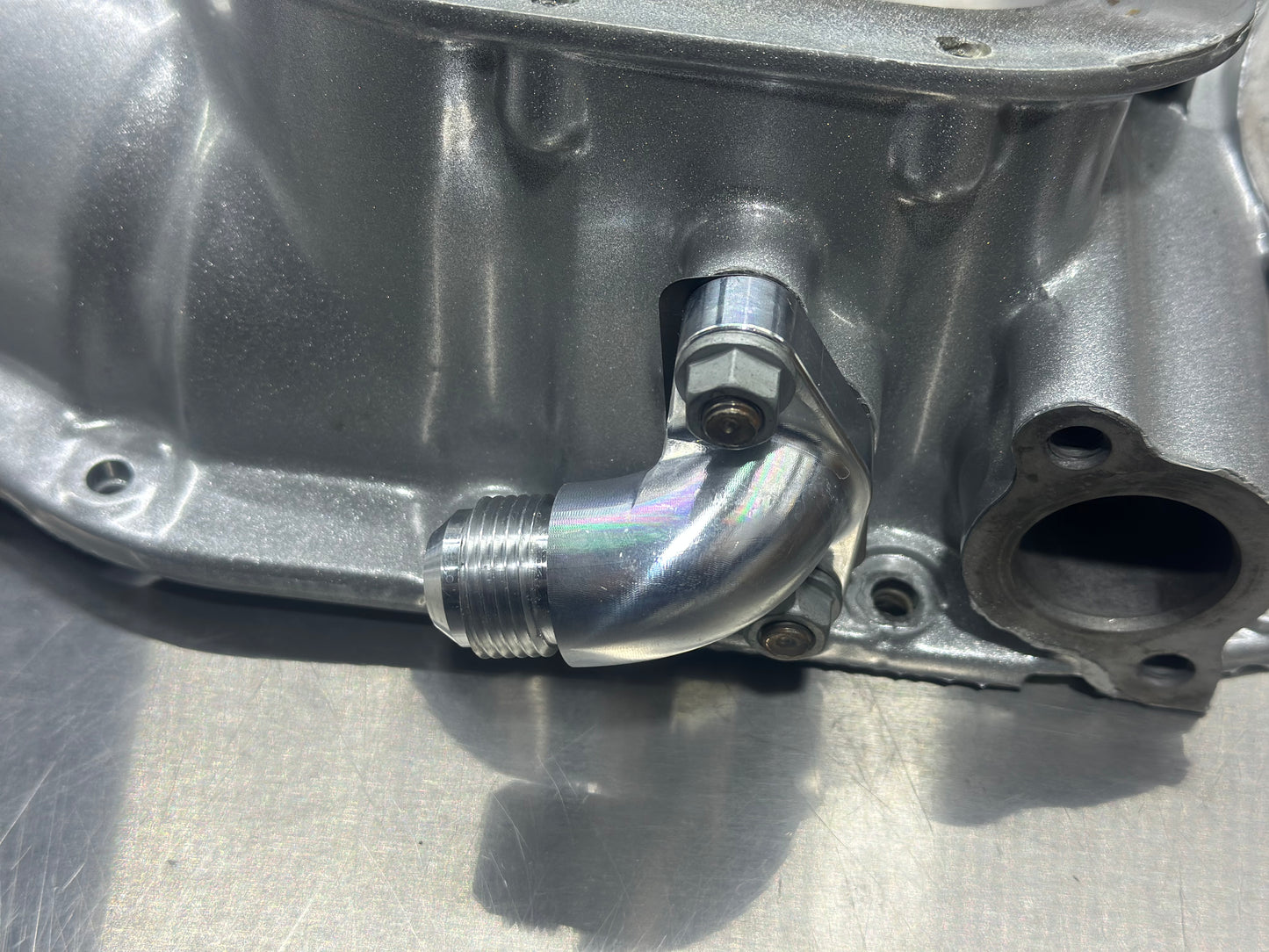 Turbo Ölrücklauf Flange Dash10 Billet Aluminium Toyota Celica ST205 GT4 GT FOUR MR2 SW20 Turbo 3SGTE GEN3