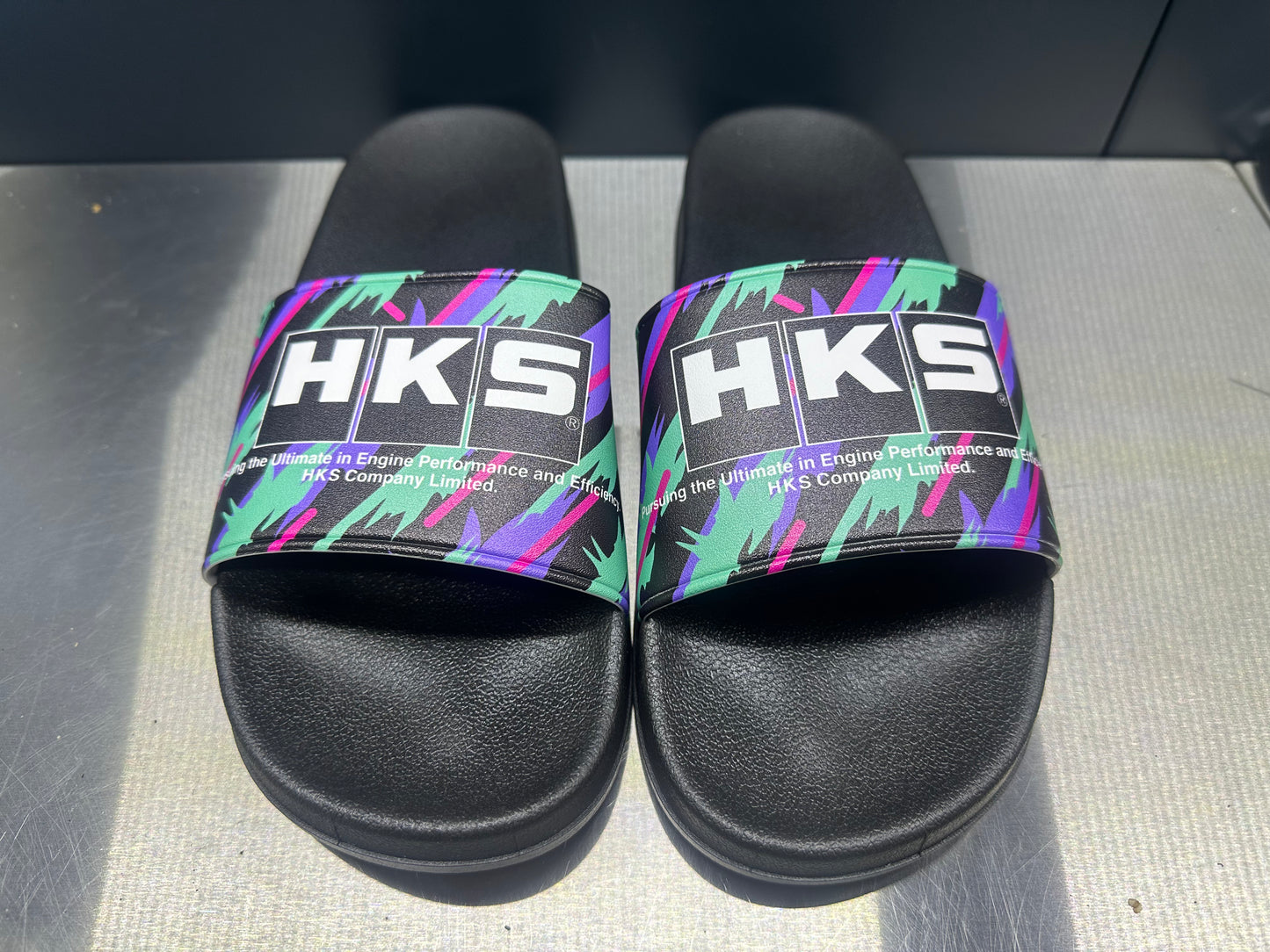 HKS Premium sandals with oil paint design