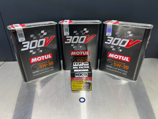 Toyota GR Yaris Ölservice Paket Motul 300V 5W30 & HKS Ölfilter