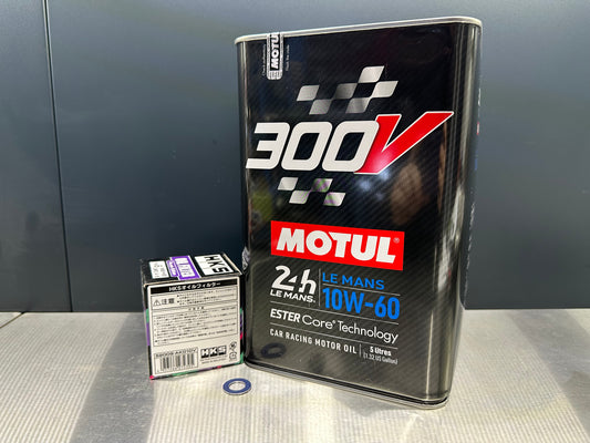 Ölservice Paket Motul 10W60 HKS Nissan Skyline R32 R33 R34